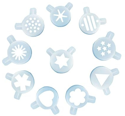 WaRfel Zubehör for Eismaschinen, Modellier-Eiskappe, 10-in-1. Fantastische Modellierkappen, Armaturen, Ersatzteile for Softeismaschinen, Deckel, Düsenzubehör, 29 mm Innendurchmesser