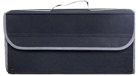GuriDo Auto Kofferraum Organizer für FIAT 500/500E/ 500L/500X/500 Abarth/Croma/Doblo, Kofferraumtasche Aufbewahrungsbeutel Autostiefel Box Tidy Tasche Zubehör,B/Gray