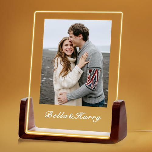 toyofmine Personalisiertes Foto-Geschenk, Spotify Song Cover | mit eigenen Foto Bild, Song Cover Glas Bild mit Acrylglas und QR Code - zu Weihnachten Geburtstag Freundin Freund Frau Männer