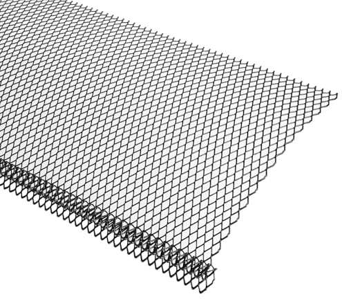 SDSNTE Lock-in Gutter Guard - 6” x 120 ft Durable Coated Steel Leaf Gutter Guards Micro Mesh Gutter Screens Gutter Protection Covers Fit K Style Gutter, Black, Pack of 40