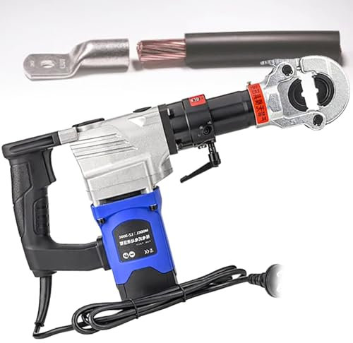 Alicates De Crimpado HidráUlicos EléCtricos Para Terminales De Cable, Kits De Herramientas De Crimpado HidráUlicas AutomáTicas De Mano, Crimpadora De Terminales De Cable De Terminal EléCtrico,LZ-300C