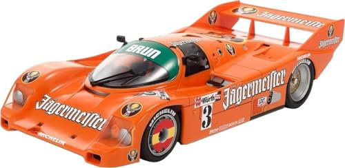 TAMIYA 24372 1:24 Porsche 962C Jägermeister – Kit di costruzione in plastica, hobby, artigianato, incollaggio, modellismo, modellismo in plastica