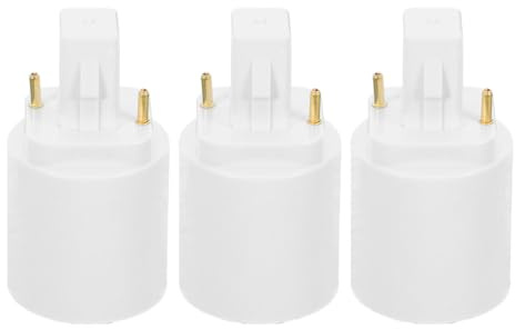 Hemobllo Lampensockelkonverter G23 Auf E27/E26/E14 2-Poliger Sockeladapter Für Sichere Verbindung Werkzeuglose Installation Für Beleuchtung Zu Hause Büro Und Gewerbe
