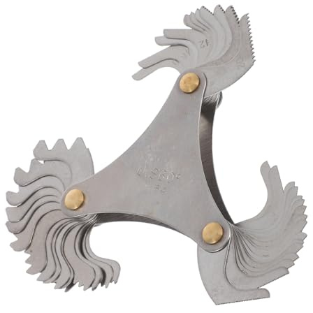 SMASOLO Calibres de de Rosca Us Acero al Herramienta de Medición Precisa para Roscas Internas y Externas Resistente y Portátil para Taller Industrial y Ensamblaje Mecánico