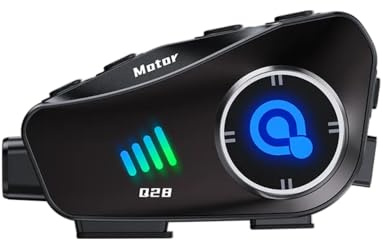 Fasizi Cámara para Casco de Motocicleta con Auriculares Bluetooth, grabadora HD de 1080P, Gran Angular de 120° para Montar a Caballo, Esquiar y Escalar.