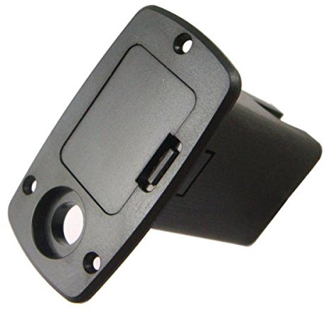 Gazechimp Boîtier Cas de Batterie 9V Support Piles Boîte à Compartiment Pièces Remplacement pour Guitare Basse Pick-up Micros Noir