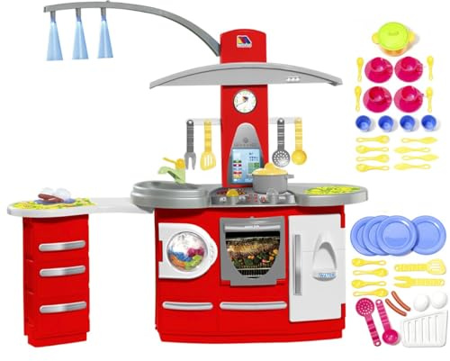 Cucina per Bambini Molto Electronic Deluxe cucina + Set cucina Acc.