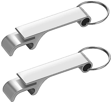 Rpanle Bottle Opener, 2 Pcs Bottle Opener Keyring, Aluminum Beer Bottle Opener Keychain, Cheap Bottle Opener for Party, Festivals