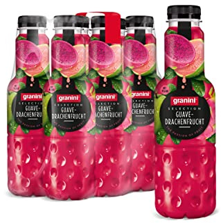 granini Selection Guave-Drachenfrucht (6 x 0,75l), 40% Frucht, vegan, exotischer Fruchtgenuss, laktosefrei, ideal zum Mixen, mit Pfand