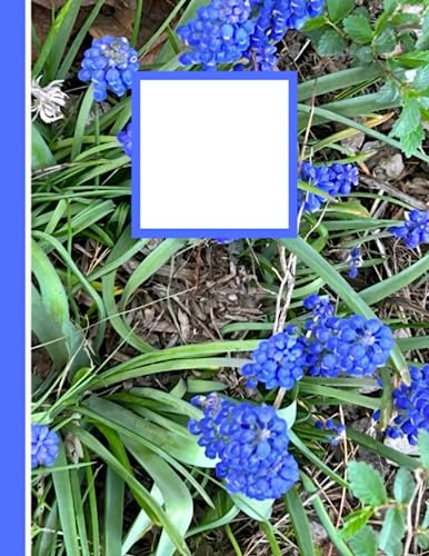Blue Grape Hyacinth Floral Notebook