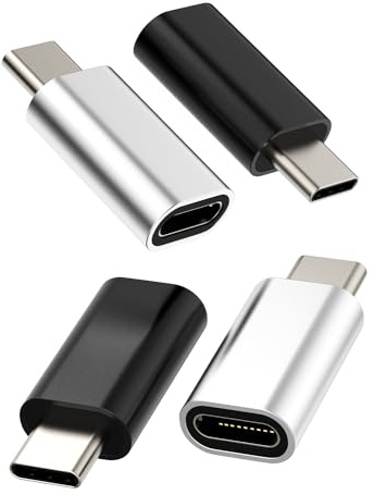 Lightning Mutter auf USB C Männlich Ladekabel Adapter (4 Pack) kompatibel für Samsung Huawei Xiaomi Pixel Ipad Pro iPhone Charger Kabel Klinke to Type C Stecker Ladegerät Zubehör Netzteil tpc