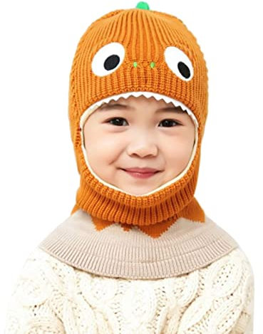 XIUH Kinder Wintermütze Schals Ohrenklappe Jungen Mädchen 2 In 1 Kleinkinder Beanie Kinderschal Winter Mädchen Strick Mützen Und Schal Winter Mützen Mädchen 2-6 Jahre
