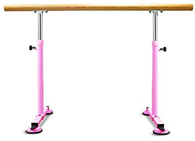 Ballettstange, verstellbare Ballettstange, tragbare Ballettstange für Zuhause, Kinder und Erwachsene, Stretching, Tanz, Gymnastik (Farbe: Weiß, Größe: 1,5 m)