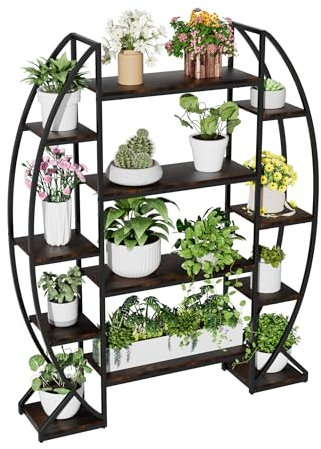 unho Blumenständer EXTRA GROSS, Pflanzenregal 178cm Hoch Pflanzenständer Blumenregal für Indoor Balkon Boden Wohzimmer