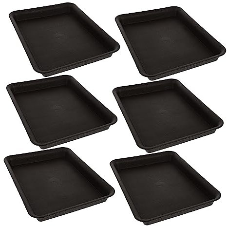 Yardenfun 6stücke Rechteckige Untertassen Für Blumentöpfe Wasserschalen Für Topf Garten-untersetzer Blumentopf-abdeckungen Zum Schutz Von Bonsai Und Pflanzen