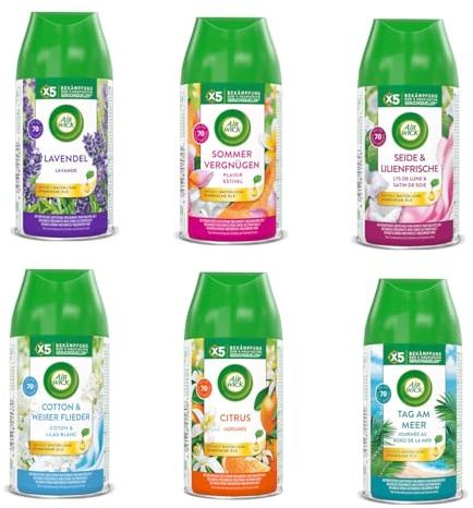 Air Wick Freshmatic Max Nachfüller Probierpaket Sommer 6 x 250ml