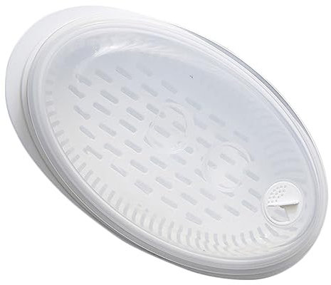 Amosfun Gedämpfte Fischplatte Aus Lebensmittelqualität Pp Mit Deckel Für Haushalt Und Mikrowelle Praktischer Dampfgarer Für Knödel Und Brötchen