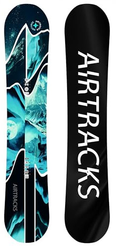 Airtracks Tabla de snowboard para hombre Freeride Freestyle – Distance Snowboard Wide Hybrid Rocker 150 cm