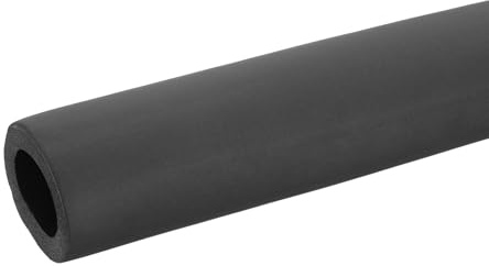 PATIKIL 1m Rohrisolierung Schaumstoff, Ø 48mm, Stärke 15mm, Rohrdämmung Isolierung Rohr, Wärmedämmung Schaumstoffschlauch für Heizung Heizungsrohr Griff, Schwarz
