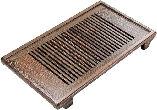 Plateau de Service à thé Chinois Gongfu Japonais, Assiette de Drainage, Traditionnel, Amovible et nettoyant, pour la Maison et Le Bureau