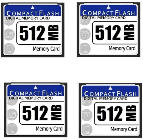 FOIJPPINP 4X 512MB Compact Flash Memory Card per Fotocamera, Macchina Pubblicitaria, Scheda Computer Industriale