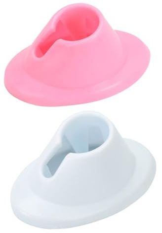 Portabottiglie per Smalto in Silicone 4 Pezzi, Bianco Rosa | Manicure e Diy, Uso Pratico, Struttura che Aiuta a Evitare Fuoriuscite