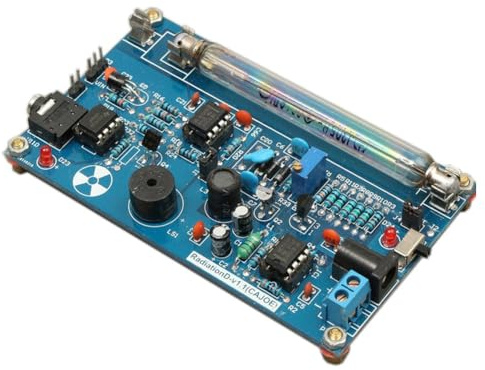 Fegtrtyoa Kit Contatore Geiger Assemblato Fai da Te, di Rilevamento Delle Radiazioni, Rilevatore di Radiazioni Nucleari A Tubo (Test di Assemblaggio Completato)