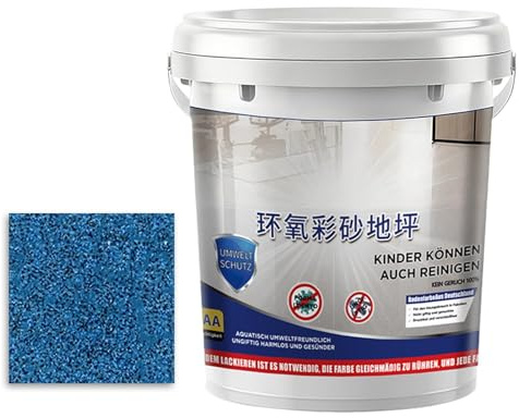 Generico Pittura per Calcestruzzo | Autolivellante ad Alto Brillante - Vernice Epossidica con Sabbia per Calcestruzzo,per Interni Esterni Doccia Garage Casa Edificio Dormitorio