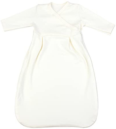 TupTam Baby Unisex Langarm Innenschlafsack, 50-56, Ecru