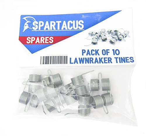 Spartacus 10 x Replacement Lawn Raker Scarifier Tines Tynes For Atco F016T47920 Lawnraker Scarifier
