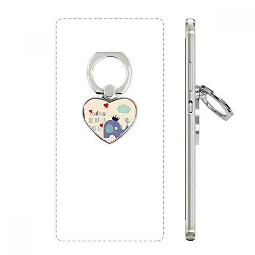 DIYthinker Cartoon Crown Elephant Cloud Bird Heart Cell Phone Ring Stand Holder Bracket Universal Support Gift