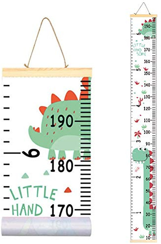 YUIP Messlatte Kind Dekorative, 1 Pcs Wand Höhe Lineal Messleiste Decor Abnehmbare Wasserdichte Messlatte Kinder Dinosauier für Mädchen Junge Schlafzimmer Kinderzimmer