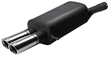Sportauspuff für SKODA Octavia II RS 2006-2013 SEDAN | kompatibel mit Skoda Octavia II RS Limousine 2.0 TFSi 2006-2013 2x70mm