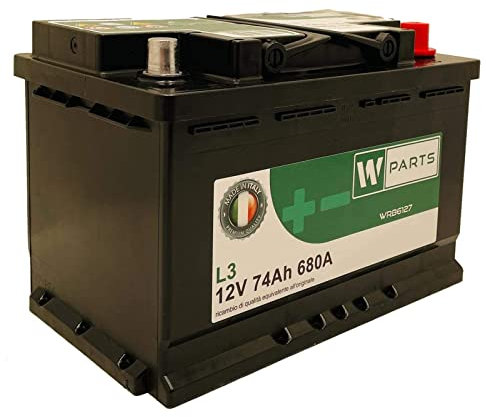 BATTERIA AUTO 74 Ah - 680 A EN spunto | Garanzia Italia | 278 x 175 x 190 | 74Ah