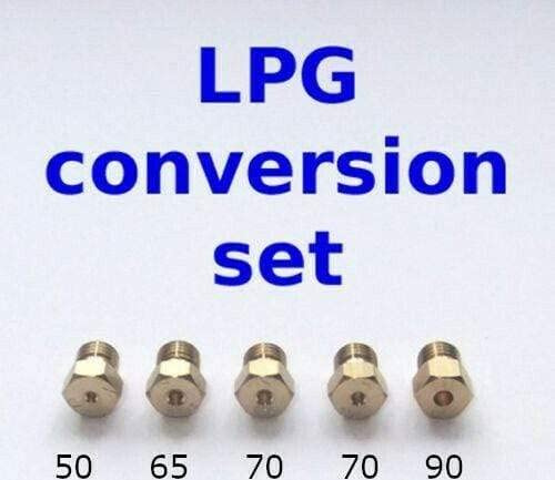 Umrüstsatz für Gaskochfeld, 5 Brenner, LPG-Einspritzdüsen, 0,50 0,65 0,70 0,70 0,90