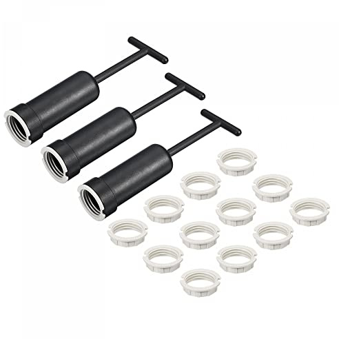 sourcing map 15Stk G9 Steckdose Lampe Halterung Ring Ersatz M20 | 1Set, mit 3Stk Ausbauwerkzeug