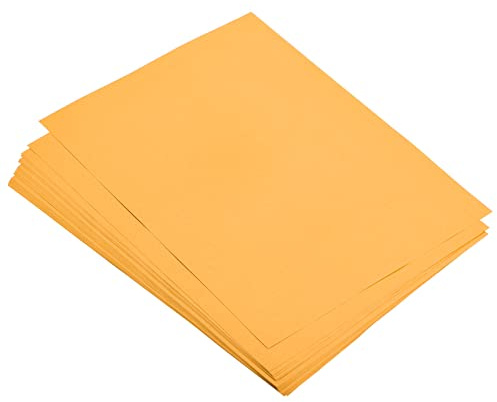 sourcing map 100 Sheets Colored Copy Paper 8 1/2 Inch Printer Paper 75gsm Fluorescent Orange for Office Printing, Document Copying, Invitations, Forms, Art Projects