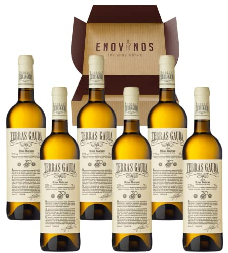 Vino Blanco Albariño Terras Gauda - 6 x Botellas de vino Albariño 75 cl - Vino Blanco Gallego - Nueva Añada Excelente - Rías Baixas - Envío 24H - Caja Reforzada - Mejor Selección ENOVINOS