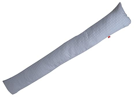 POWER INN Sleep DE Luxe Seitenschläferkissen ca. 30x200cm | bequemes Stützkissen, Lagerungskissen oder Schwangerschaftskissen | Waschbar bis 60°C | Stoff aus 100% Baumwolle (Hellgrau)