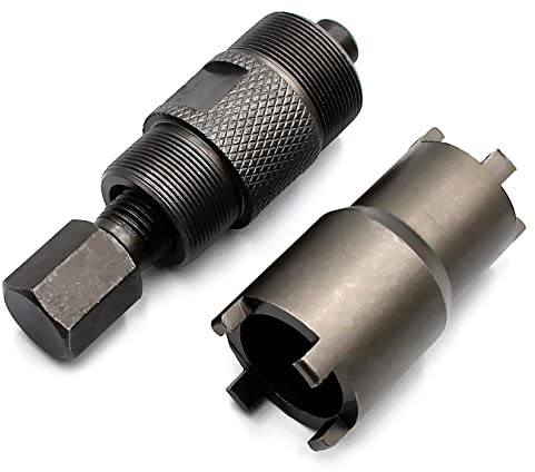 WaruiTT 2 estrattori per volano da 24 mm e 27 mm e 20 mm e 24 mm per Rimuovere Il Dado della Frizione per Moto Honda, Yamaha, ATV, Dirt Bike