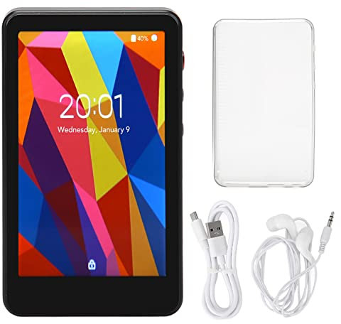 MP4-Player mit Bluetooth, 3,97 Zoll HD Full Touch Screen Digital HiFi Verlustfreie Musik 1500 MAh Akku WiFi MP4 Player für Sport Laufen (2+16G)