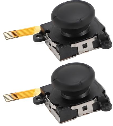 Gugxiom Joystick de Capteur à Effet Hall, Remplacement de 2 Pièces en Métal ABS avec Joystick de Capteur à Effet Hall de sensibilité Plus élevée pour Commutateur, Technologie à Faible