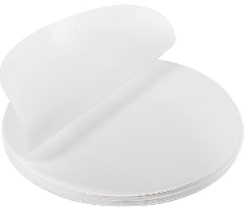 Oruola 200 Stück Rundes Backpapier, Ø 15 cm, Antihaft-Wachspapier für Hamburger-Presse, Trennpapier für Hamburgerscheiben, Frikadellen (Weiß)