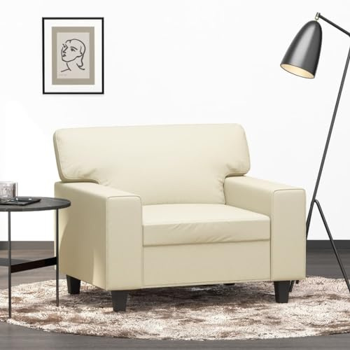 Willood Sessel Creme 60 cm Kunstleder