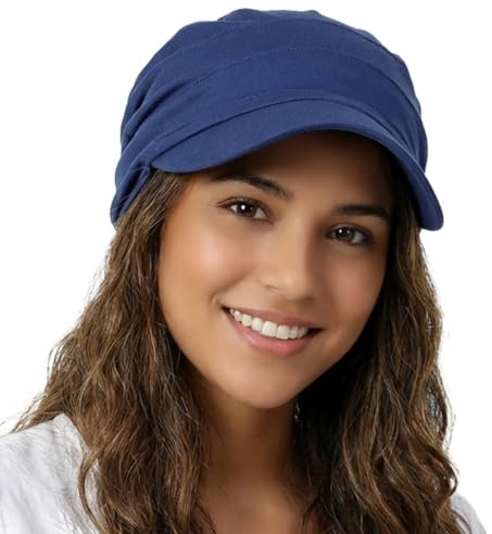 howkuhat Womens Sun Visor Hat UV Protection Baseball Cap Newsboy Cap Women Wide Brim Breathable Summer Hat for Holiday Golf Hiking Everyday Outfit