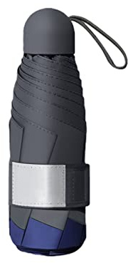 Parapluies, parasol de plage, mini parapluie pliable, protection contre le soleil et la pluie, 99 % de protection, compact, renforcé, 8 baleines en fibre de verre, for sac à main, sac à dos, femme et