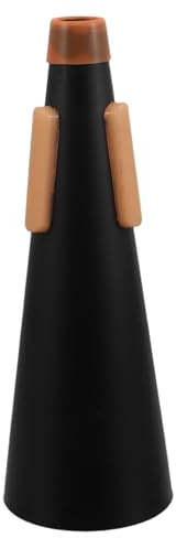 Conical Trumpet Mute Black Pet Practice Silencer for Student | Apartment and Home Use, Noise Reduction and Easy Installation, for Professional Players
