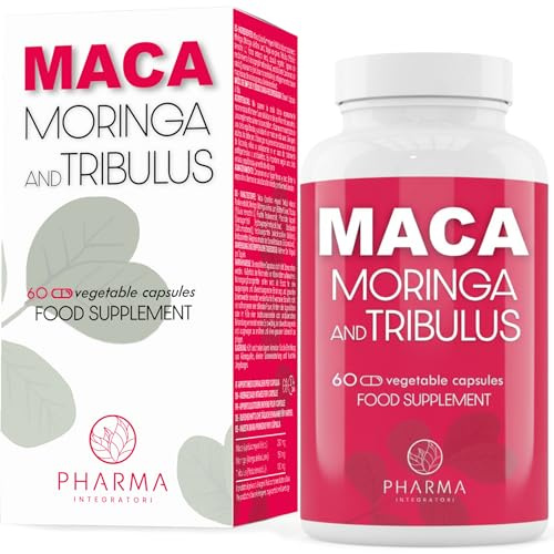 Maca du Pérou avec Moringa et Tribulus Terrestris - Poudre de maca noire, rouge, jaune - Maca peruana noir extra forte