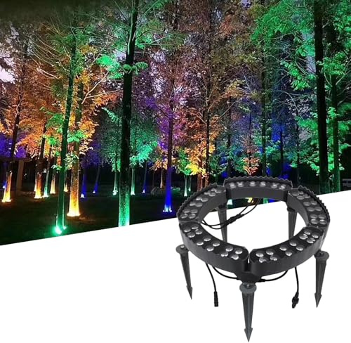 CYHTYM Lampada da esterno a forma di palma IP65 220V, faretto decorativo da giardino in quattro colori: rosso, giallo, blu e verde(Yellow,5 SETS)