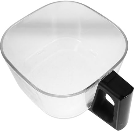 Bandeja de Repuesto para Freidora de Aire de Vidrio, 4, 5 L | Cesta Cuadrada Transparente, Asa Incorporada, 1 Pieza, Uso en Cocina, Mantenimiento Sencillo